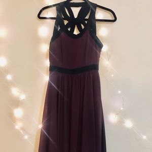 UK Warehouse Formal Dress Burgundy Size 6 UK